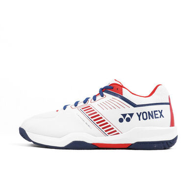 Yonex Power Cushion Strider Flow 男 羽球鞋 寬楦 白紅 [SHBSF1WEX114]