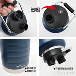 亞利桑那304不鏽鋼保溫壺-2.0L-紳士藍-1支, , large