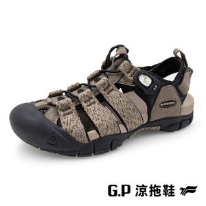 G.P休閒男涼鞋-灰褐43