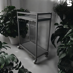 【 SHAONIANNA.TW 】現代菱網多功能收納架、綠意菱網收納架（附水盤）雙層菱網花架, , large