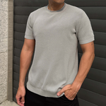 Casual-細緻華夫格短T, , large