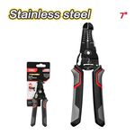 【得力工具 deli tools】 專業 精密 剪線 剝線鉗 0.6~2.6mm 剝皮鉗 拔線鉗-一般用, , large