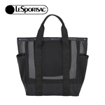 Lesportsac Sheer Medium Open Tote 微透網布手提托特包 手提袋 購物袋 送禮 禮物 男包(黑色)L261-1815N-LD55, , large