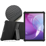 VXTRA 聯想 Lenovo Idea Tab Pro Gen 2 TB390FU 13吋 全包覆矽膠防摔支架軟套 保護套(黑), , large