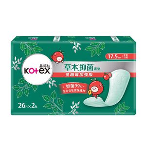 靠得住草本抑菌加強版護墊加長 26片2包