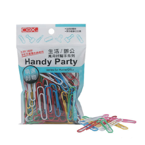 【COX 三燕】50mm 彩色 迴紋針 12包/組 HB-500
