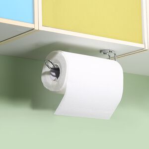 【HomeMax】上廚.壁式兩用紙巾架/304不鏽鋼/櫥櫃下/廚房/浴室/需鑽孔附螺絲/台灣製造●高屋＜K01-048＞
