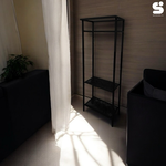 【 SHAONIANNA.TW 】現代室內金屬掛衣架 消光黑 一體成型免組裝 家用收納衣架, , large