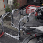 【 SHAONIANNA.TW 】台灣製 商用高硬度一體成型防停車通道架｜加強型金屬拒馬｜夜市店面人車分道架｜排隊護欄防違停｜長期耐用｜, , large