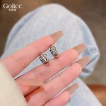 【Gulicc】古莉可 耳環 日版精緻微鑲麻花耳環, , large
