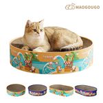 Maogougo貓咪貓貓玩具貓抓板不掉屑瓦楞抓板圓形貓窩不掉屑貓抓板貓抓窩貓窩貓, , large