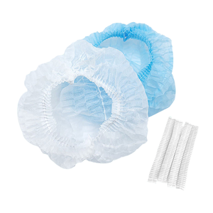【嘉鴻牌JIAHON】一次性無塵帽, 箱裝, 4500入/1箱 | 拋棄式條形網帽 廚房食品工廠防塵