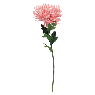 【YU Living】模擬裝飾大菊花 人造花枝-粉紅