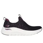 Kixpress-Skechers Arch Fit 2.0 女 運動休閒鞋 舒適 百搭 黑 紫 [150321BKPR], , large