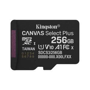 【Kingston】Canvas Select Plus 256G SDCS3 SDXC A1 U1 V10 UHS-I 記憶卡 讀取速度:150MB/s