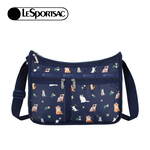 Lesportsac Deluxe Everyday Bag 經典斜背包 側背包 通勤旅行包 女包 男包(熱帶度假貓咪), , large