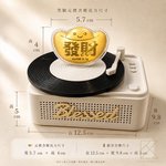 【TLH】黃金9999擺件 笑臉元寶+藍芽音響 金重0.1g (中秋節 祝壽 生日 送禮), , large