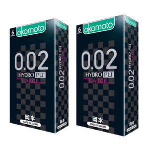 【okamoto岡本】002L Hydro水感勁薄保險套 6入x2盒