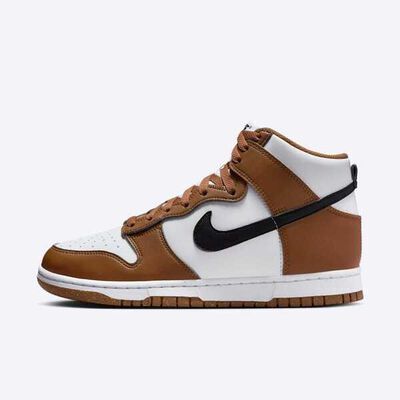 Kixpress-Nike 耐吉 WMNS Dunk High Next Nature 女 運動休閒鞋 棕白黑 [FV5960-200]