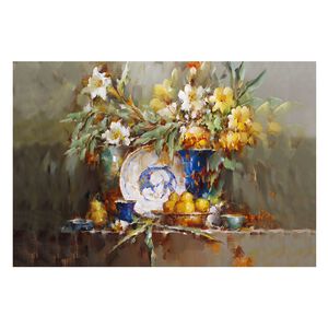 【御畫房】富貴花開之二 國家一級畫師手繪油畫60&times;90cm(VF-198)