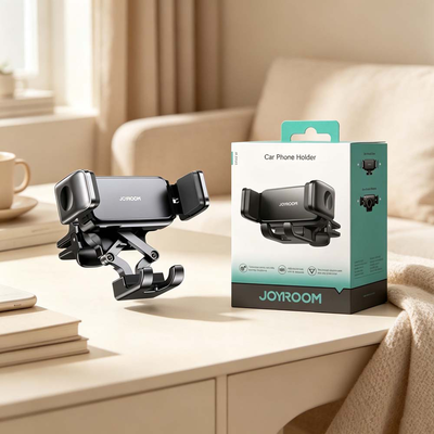 【山水之寶】Joyroom 車用手機架 汽車手機架 威系列 汽車冷氣出風口機械式手機支架 360度旋轉自動按鈕鎖一鍵打開夾臂鷹嘴夾扣JR-ZS283