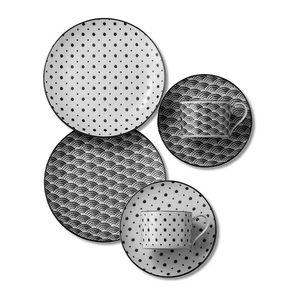 komon Morning Cup and Saucer Set (6 pieces)