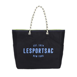 Lesportsac 大型雙面托特包 手提包 購物袋 送禮 禮物 女包 男包(深藍x青檸綠)L261-1113P-FB16, , large