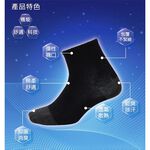 【BVD】石墨烯1/2乾爽襪5入-M<黑,22-25cm>B581 襪子 短襪 除臭襪, , large