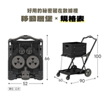 【PACKMAN】移動層堡 多功能推車 收納推車 手拉車 大容量收納箱 (一車一箱), , large