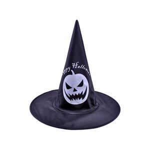 【Halloween萬聖派對】14吋邪惡南瓜巫婆帽 1入