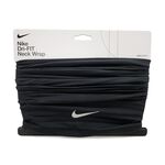NIKE DRI-FIT 慢跑頸套 跑步 騎車 運動 簡約 素色 多功能 多穿搭 吸汗 乾爽 透氣 彈性 柔軟 舒適 黑, , large