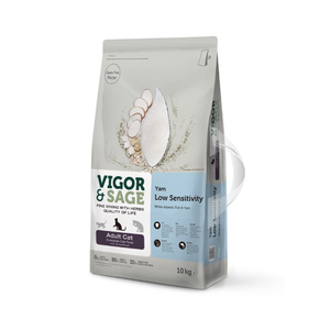 【PawHomie】靈萃 VIGOR&SAGE 成貓山藥低敏白魚無穀糧 10KG
