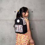 SOLIS 快樂屋系列 休閒迷你後背包-幼童款-S號-黑/田園杏, , large