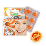 Rolly Brush Smallest toothbrush 3pack Peach, , large