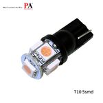 【PA LED】T10 5晶 小燈 方向燈 儀表燈 定位燈 室內燈 牌照燈 LED 耐熱底座 藍光 紅光 白光 綠光, , large