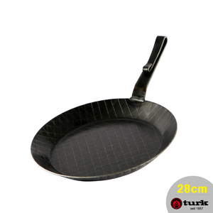 【德國turk土克鐵鍋】熱鍛斜紋 短柄平底鍋 28cm 鐵鍋65328