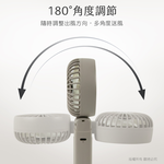 【aibo】雙扇葉折疊頸掛/手持兩用風扇-HA-FAN1146-B迷霧藍, , large