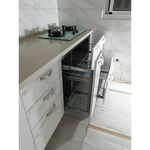 【KW廚房世界】系統廚具 廚房設計 客製化 廚櫃 工廠直營 一字型流理台 300公分 美耐門板 搭櫻花牌瓦斯爐 排油煙機, , large