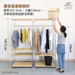 【津宏五金】【質感置物架】三層與四層款/鐵件與木板/層架/台灣現貨快速出貨/多層收納簡易安裝/置物架/衣櫥/衣架, , large