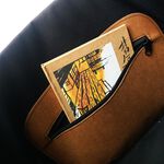 義大利獨家進口精品 - FENZ超輕防潑濺郵差包(潮淺褐色), , large