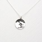 【Angel & Me】Mountain Ski s925 sterling silver necklace Birthday gift, , large