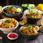 【紅豆食府】綠咖哩風味河粉  I 個人獨享  I 異國風味  I 米粄條   240g/包, , large