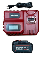 WIN五金 DEVON 大有 6吋 20V 無刷鏈鋸機 <4559-Li-20+5.0電池組>  修枝機 單手操作鋸樹 園藝工具, , large
