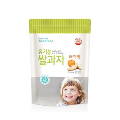 【韓國 BEBEFOOD】寶寶福德 米餅-韓國梨 (20g)(6M+)