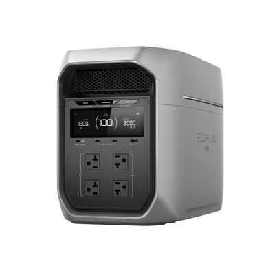 【固士特】EcoFlow Delta 3 Max Plus 3000W 儲能電源+2度擴充電池 加贈收納包 (儲能電源 防颱必備 停電神器)