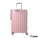【CROWN】WAVE 29吋前開式側袋磁吸剎車箱-奶霧玫瑰, , large