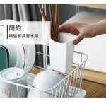 【H&R安室家】43x15.5x25.5cm碗盤餐具瀝水架收納架 KSF50, , large
