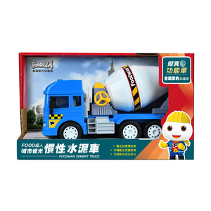 [風車圖書] FOOD超人城市聲光慣性水泥車