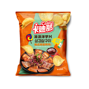 卡迪那波浪洋芋片韓式辣醬烤肉口味