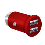 【暗紅版】點煙器雙孔USB 白光車充, , large